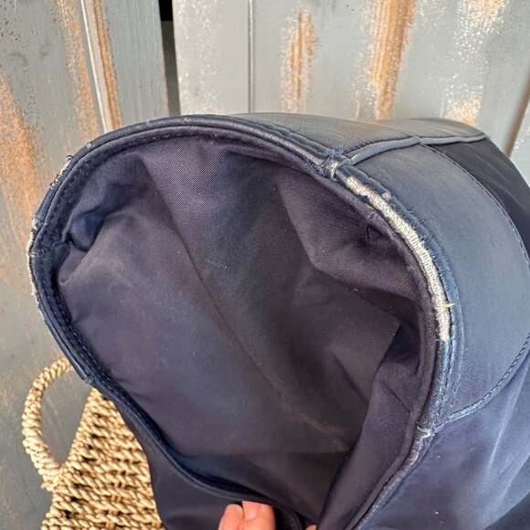 Tory Burch Ella Logo Nylon Tote Tory Navy - Picture 12 of 16